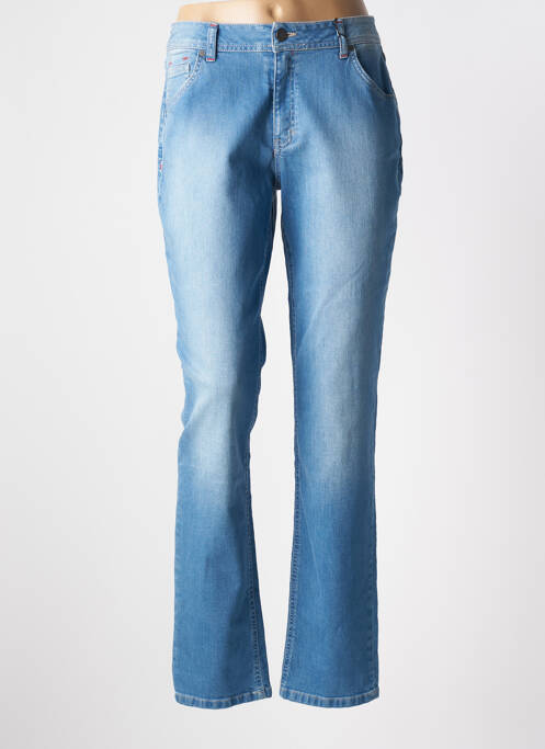 Blugi cu croială dreaptă albastru TBS femeie