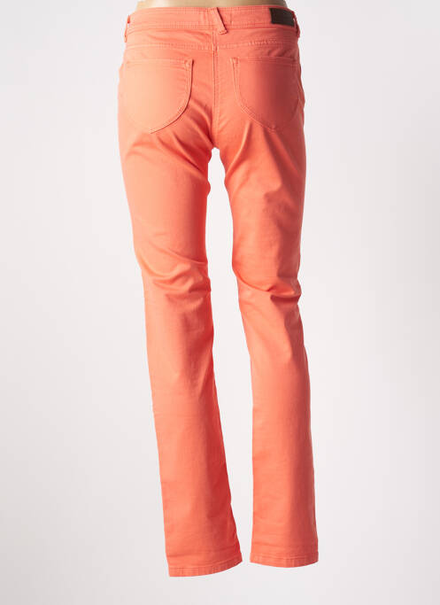 Pantalon slim țesătură poplin mărime normală portocaliu SAINT JAMES femme