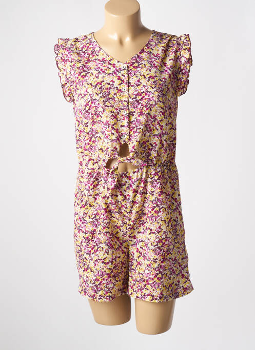 Salopetă scurtă violet LE TEMPS DES CERISES fată