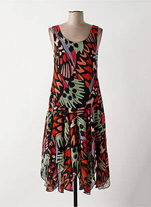 Rochie midi croială fluidă fără mâneci negru MOLLY BRACKEN femeie