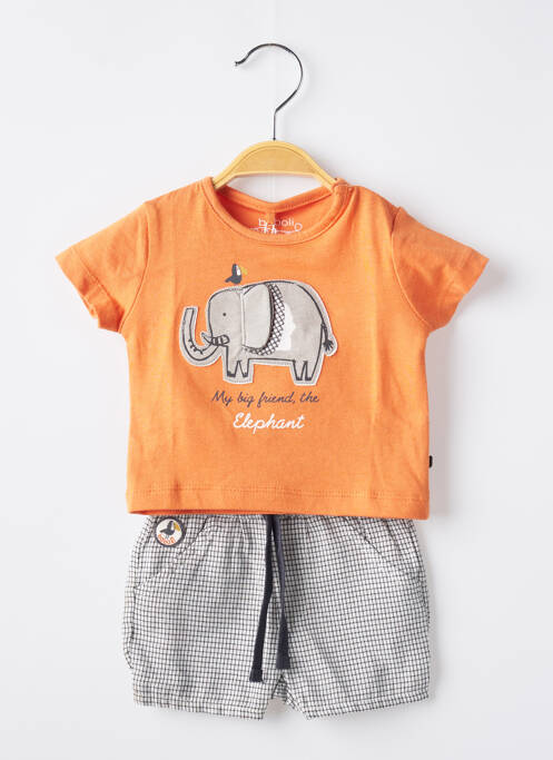 Set șort portocaliu BOBOLI băiat