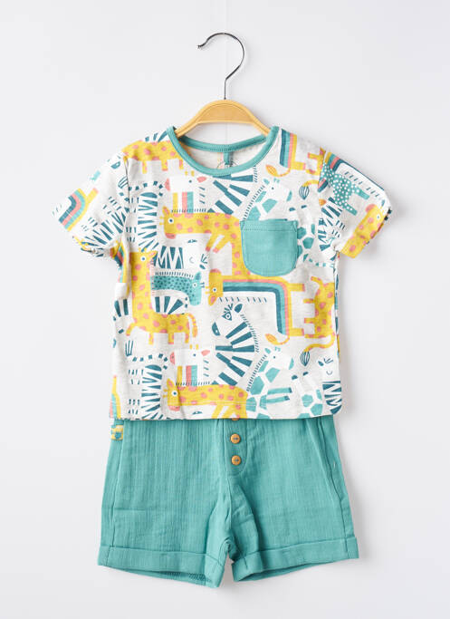 Set șort verde BOBOLI băiat