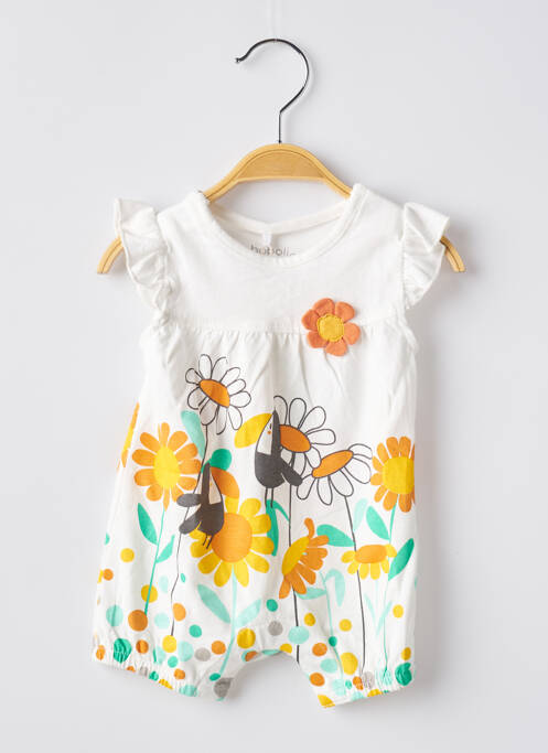 Salopetă pentru bebeluși portocaliu BOBOLI fată