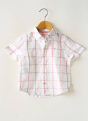 Cămașă cu mâneci scurte alb BOBOLI băiat