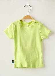 Tricou croială cambrată mâneci scurte verde BOBOLI fille
