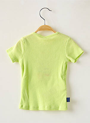 Tricou croială cambrată mâneci scurte verde BOBOLI fată