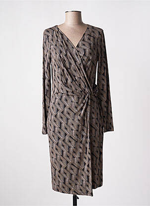 Rochie midi mâneci lungi mâneci lungi gri DESIRES femeie