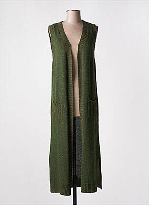 Vestă fără mâneci verde SEE THE MOON femeie