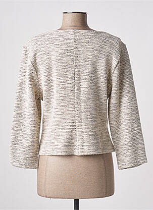 Jachete casual guler rotund bej CREAM femeie