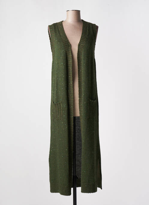 Vestă fără mâneci verde SEE THE MOON femeie