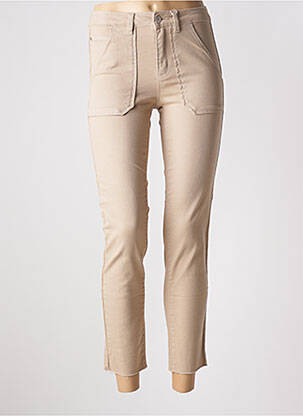 Pantalon 7/8 elasticitate mărime normală bej C'EST BEAU LA VIE femeie
