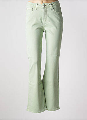 Blugi cu croială evazată verde GARCIA femeie