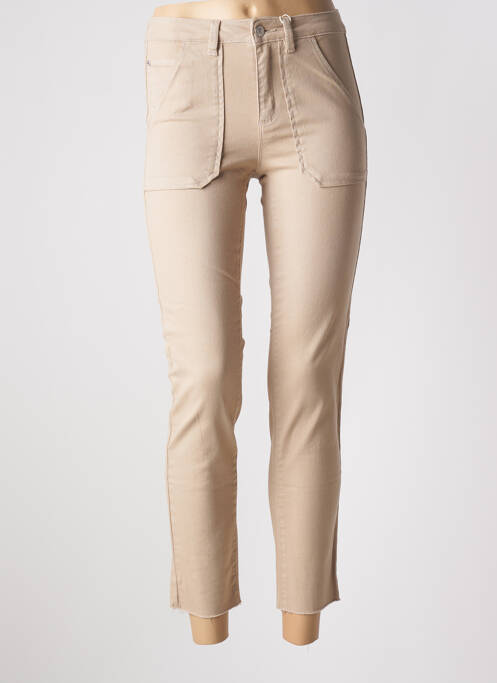 Pantalon 7/8 bej C'EST BEAU LA VIE femeie