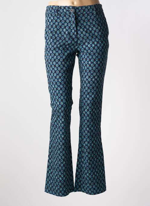 Pantalon evazat albastru SEE THE MOON femeie