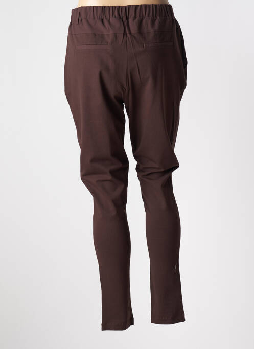Pantalon slim maro KAFFE femeie