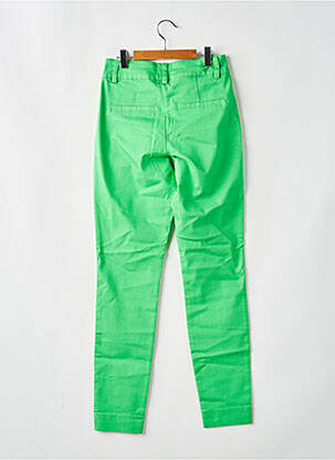Pantalon chino țesătură poplin mărime normală verde KAFFE femeie