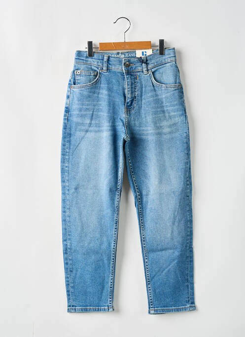 Blugi cu croială dreaptă albastru GARCIA fată