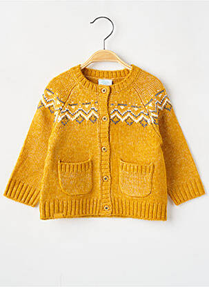 Vestă cu mâneci lungi galben BOBOLI băiat