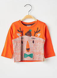 Tricou mâneci lungi mâneci lungi portocaliu BOBOLI garcon