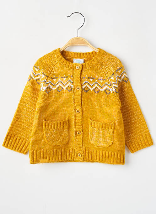 Vestă cu mâneci lungi galben BOBOLI băiat