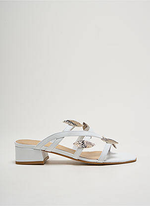 Mulete/Saboți alb QOO TUM femeie