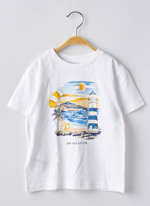 Tricou alb MAYORAL băiat