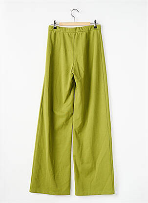 Pantalon drept talie elastică verde AMELIE & AMELIE femeie