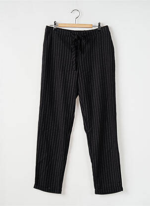 Pantalon drept talie elastică negru MANGO femeie