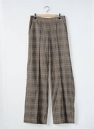 Pantalon drept talie elastică bej S.OLIVER femeie