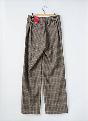 Pantalon drept talie elastică bej S.OLIVER femeie