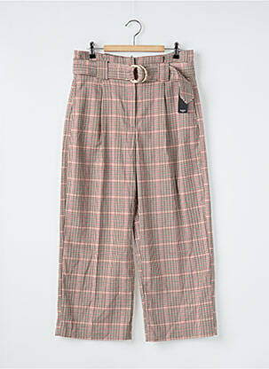 Pantalon drept bej MANGO femeie