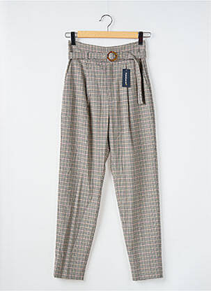 Pantalon slim bej MANGO femeie