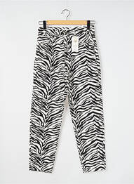 Pantalon drept închidere cu fermoar sub clapetă cu nasturi negru MANGO femeie