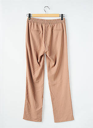 Pantalon drept talie elastică bej BELLITA femeie