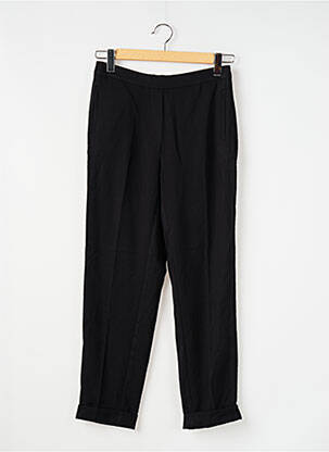 Pantalon slim talie elastică negru MANGO femeie