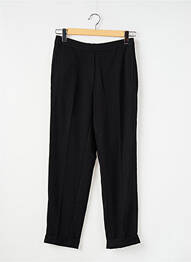 Pantalon slim talie elastică negru MANGO femeie