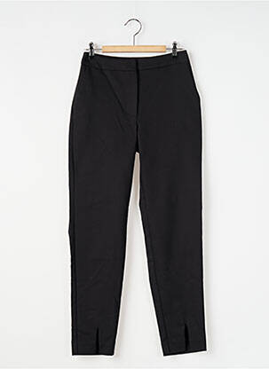 Pantalon 7/8 închidere cu fermoar sub clapetă cu cârlig negru NAF NAF femeie