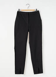 Pantalon 7/8 închidere cu fermoar sub clapetă cu cârlig negru NAF NAF femme