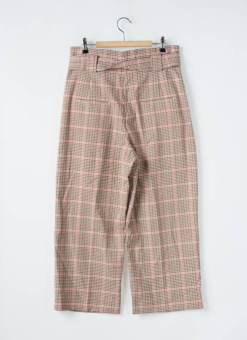 Pantalon drept bej MANGO femeie