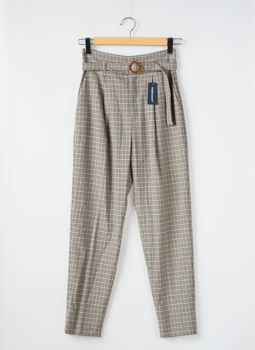 Pantalon slim bej MANGO femeie