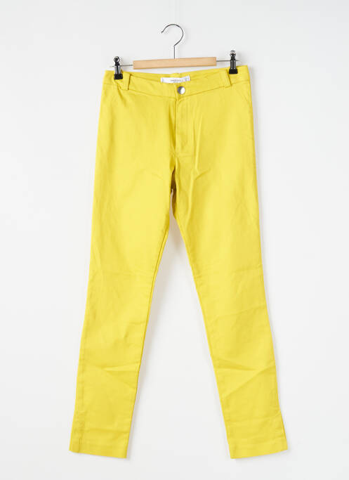 Pantalon slim galben MANGO femeie