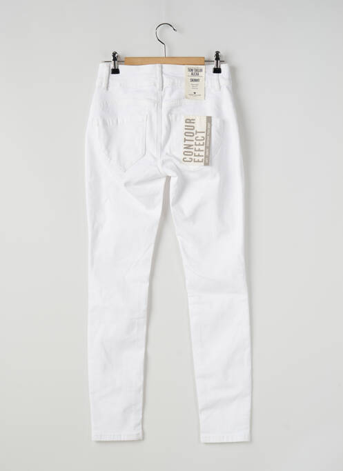 Pantalon slim alb TOM TAILOR femeie