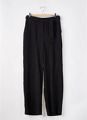 Pantalon drept țesătură crep talie înaltă negru VERO MODA femeie