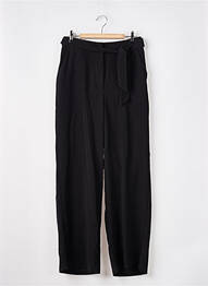 Pantalon drept talie cu cleme talie înaltă negru VERO MODA femeie