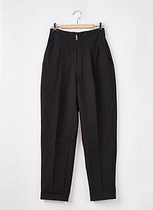Pantalon slim talie înaltă talie înaltă negru MANGO femeie
