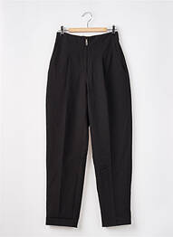 Pantalon slim talie înaltă talie înaltă negru MANGO femeie