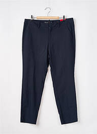 Pantalon 7/8 închidere cu fermoar sub clapetă cu cârlig talie joasă albastru S.OLIVER femme