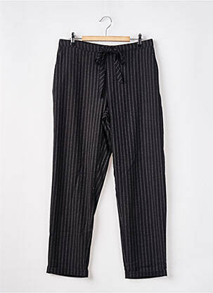 Pantalon chino țesătură poplin mărime normală negru MANGO femeie