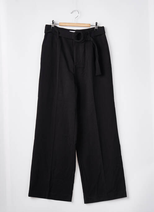 Pantalon larg negru MANGO femeie