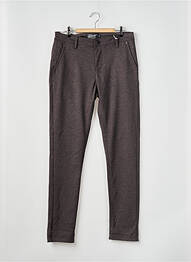Pantalon chino țesătură melanj mărime normală maro PETROL INDUSTRIES homme